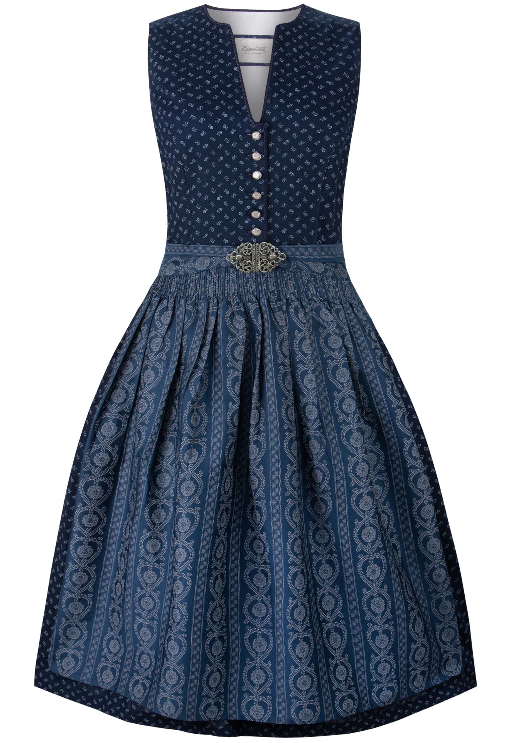 Stockerpoint Damen Dirndl Ellie I Größe 32-48 I Trachtenkleid mit Schürze & liebevollen Details I 100% Baumwolle I Atmungsaktiv & pflegeleicht I Perfekt für Trachten & Festlichkeiten