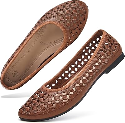 hash bubbie Womens Dress Ballet Flats Slip-On Loafers Shoes