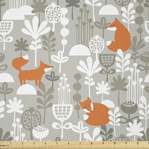 Miniatura 142 de Lunarable Tela suculenta de The Yard, flores en acuarela estilo pintura coloridas flores de primavera tema de jardinería, tela de microfibra