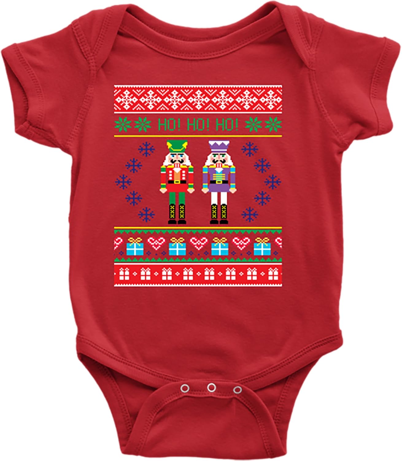 Christmas Baby Clothes First Christmas Onesie - Unisex Nutcracker Holiday Bodysuit for Babies - Newborn - 24 Months (Red, 6 Months)