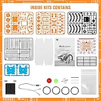 Vista 4 de Juguetes de Robot Solar Educativo STEM 13 en 1 para edades de 8 a 12 años, kit DIY de robots de experimentos científicos de construcción, regalos