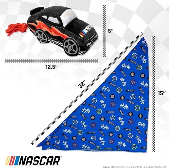 Juguete para Perros NASCAR Racecar con Cuerda y Bandana miniatura 5