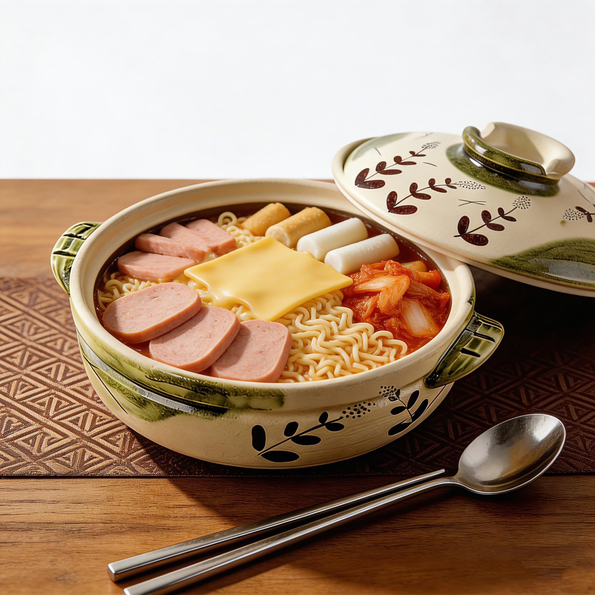 Gliniany garnek do gotowania, ceramiczny, odporny na wysokie temperatury, holenderski piekarnik do zup, gulaszu, owsianki, Bibimbap, wszechstronne naczynia ceramiczne do codziennego użytku w kuchni