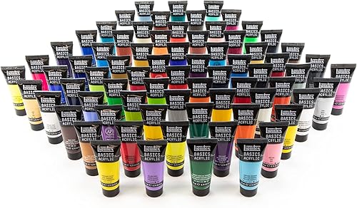 Miniatura 14 de Liquitex BASICS juego de 72 tubos de pintura acrílica, 22ml (0.74 onzas)