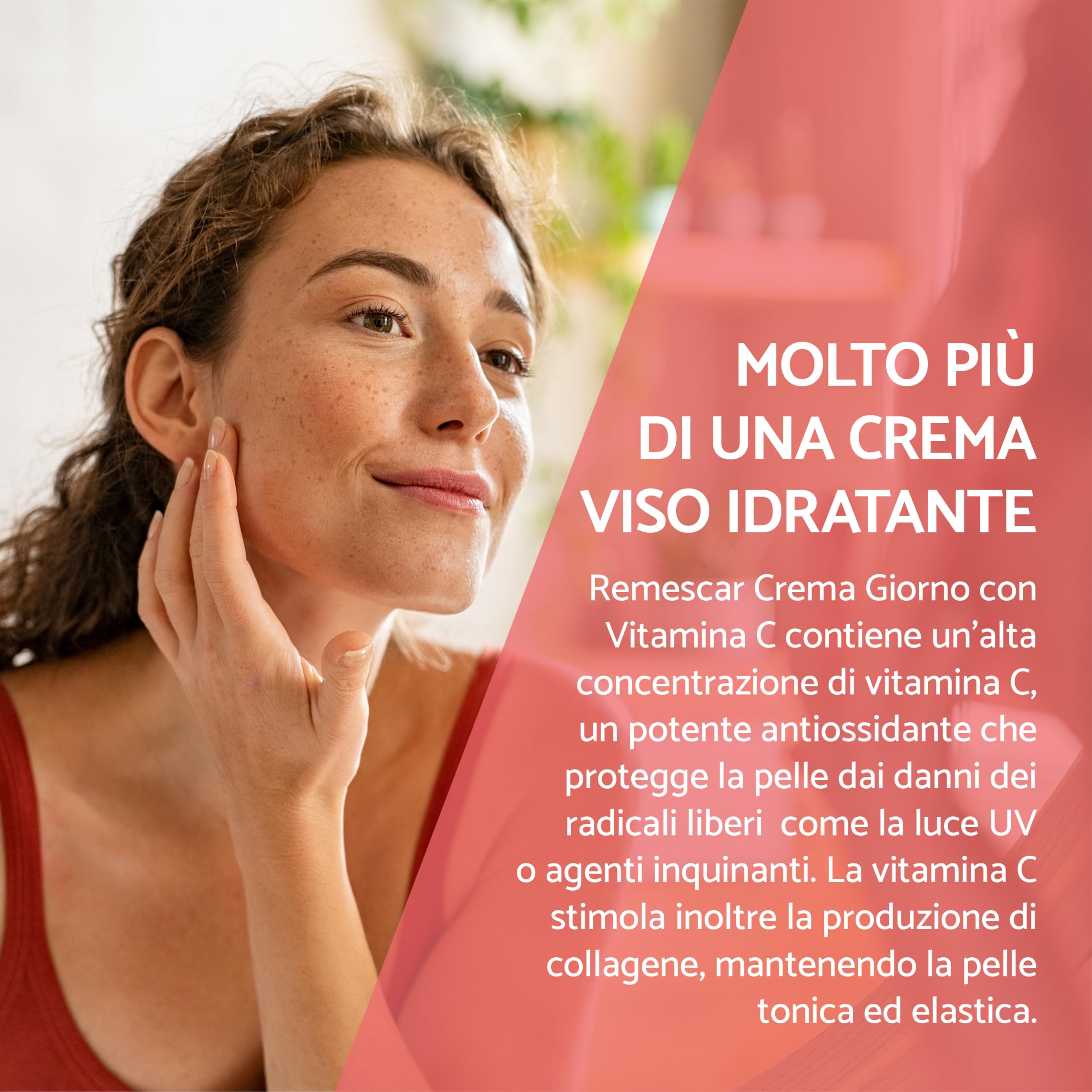 Remescar Crema Giorno Vitamina C SPF20 + Crema Notte Rigenerante – Duo Anti-Età Giorno e Notte – Idrata, Illumina e Rigenera la Pelle – Con Tecnologia Microbioma – 2 x 50 ml