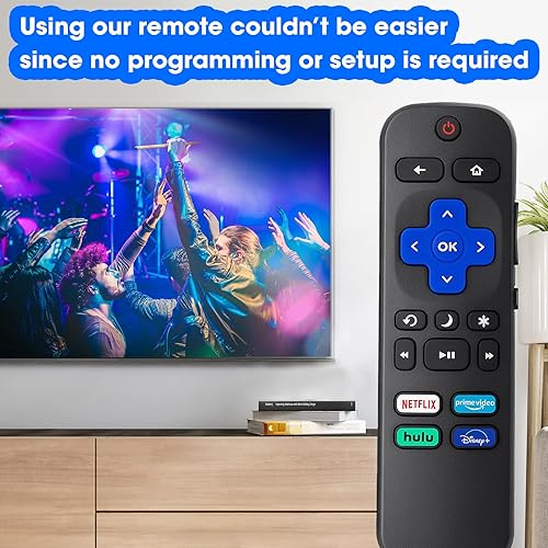 Miniatura 7 de Paquete de 2 controles remotos de repuesto solo para Roku TV, compatible con televisores TCL RokuHisense RokuOnn RokuSharp RokuElement