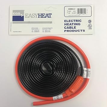 EGS Easy Heat HB04- 2 كبل تسخين الطقس البارد والأنابيب 220 فولت / 4 م / 13.12 قدم / 92 وات