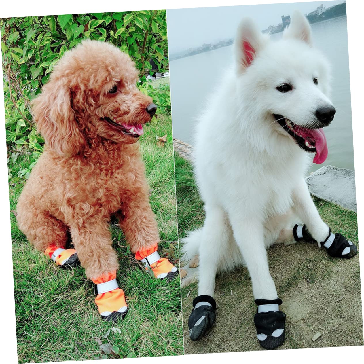 PRETYZOOM 3 Sets Welpen Schnee Stiefel Reflektierende Streifen Hund Outdoor Schuhe Für Sicher