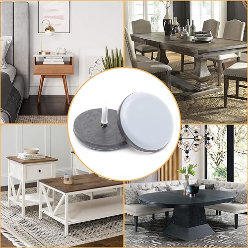 Miniatura 6 de 16 deslizadores de 1-12 pulgadas para clavos de muebles, protectores de suelo de PTFE para sillas autoadhesivas para muebles para suelos de madera