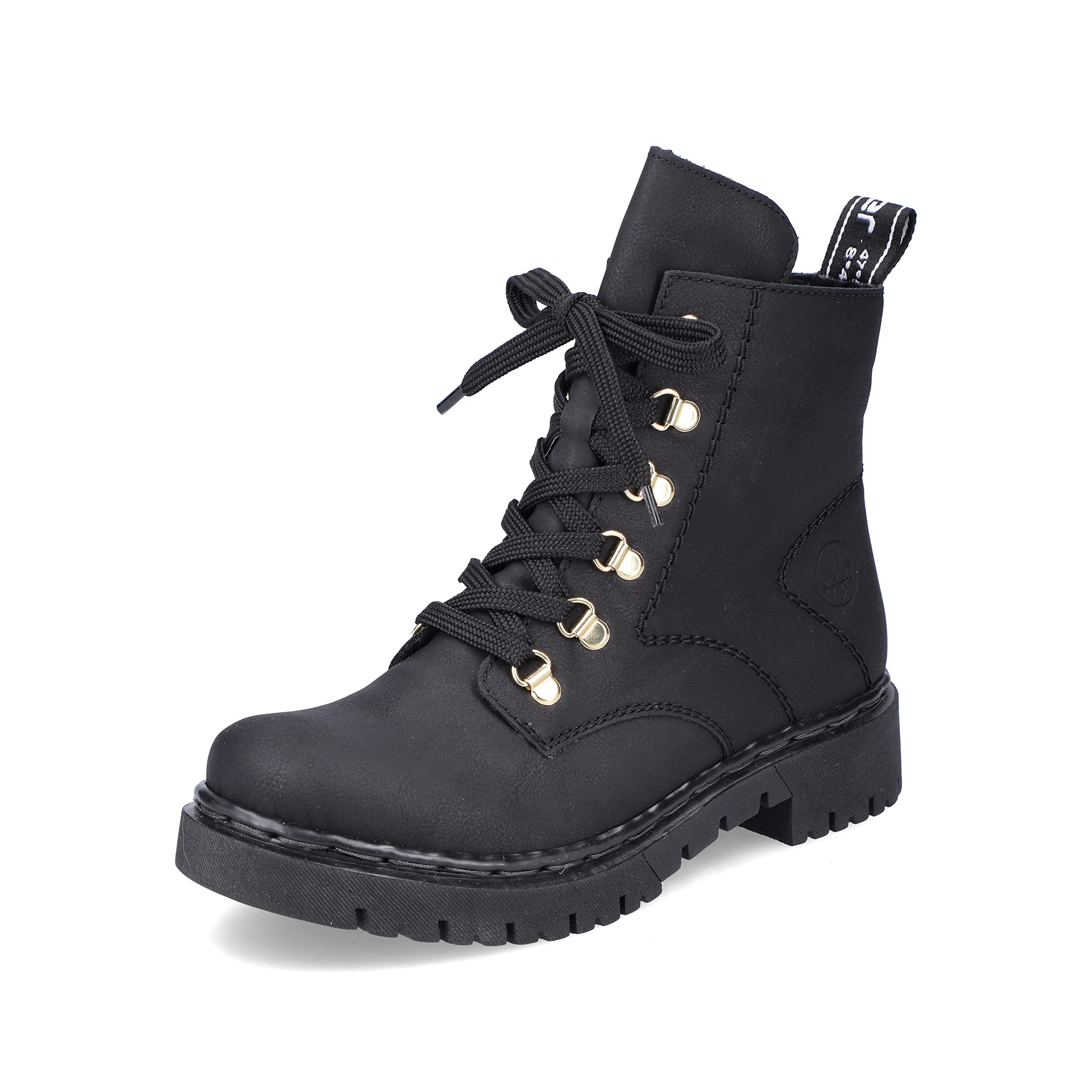 Rieker Y2422 Women's Lace-Up Ankle Boots, Black (black 01), 3.5 UK
