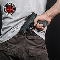 Vista 5 de Handleitgrips Cinta de agarre para pistola compatible con Springfield XD 940 Sub Compact - Cinta de agarre de goma texturizada negra, fácil