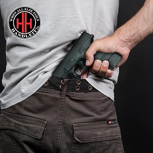 Miniatura 5 de Handleitgrips Cinta de agarre para pistola compatible con Springfield XD 940 Sub Compact - Cinta de agarre de goma texturizada negra, fácil