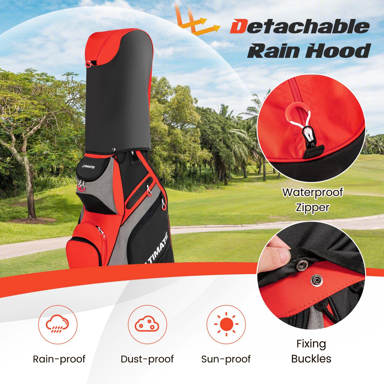 Amazon | ULTIMATE ゴルフカートバッグ 14ウェイトップディバイダー