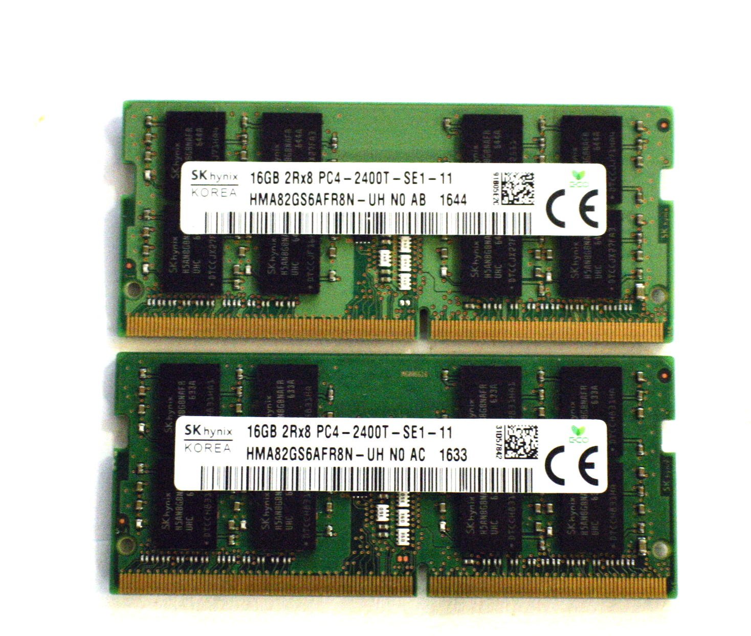 Hynix 32GB 2RX8 PC4-2400T-SE1-11 HMA82GS6AFR8N-UH N0 DDR4-2400 