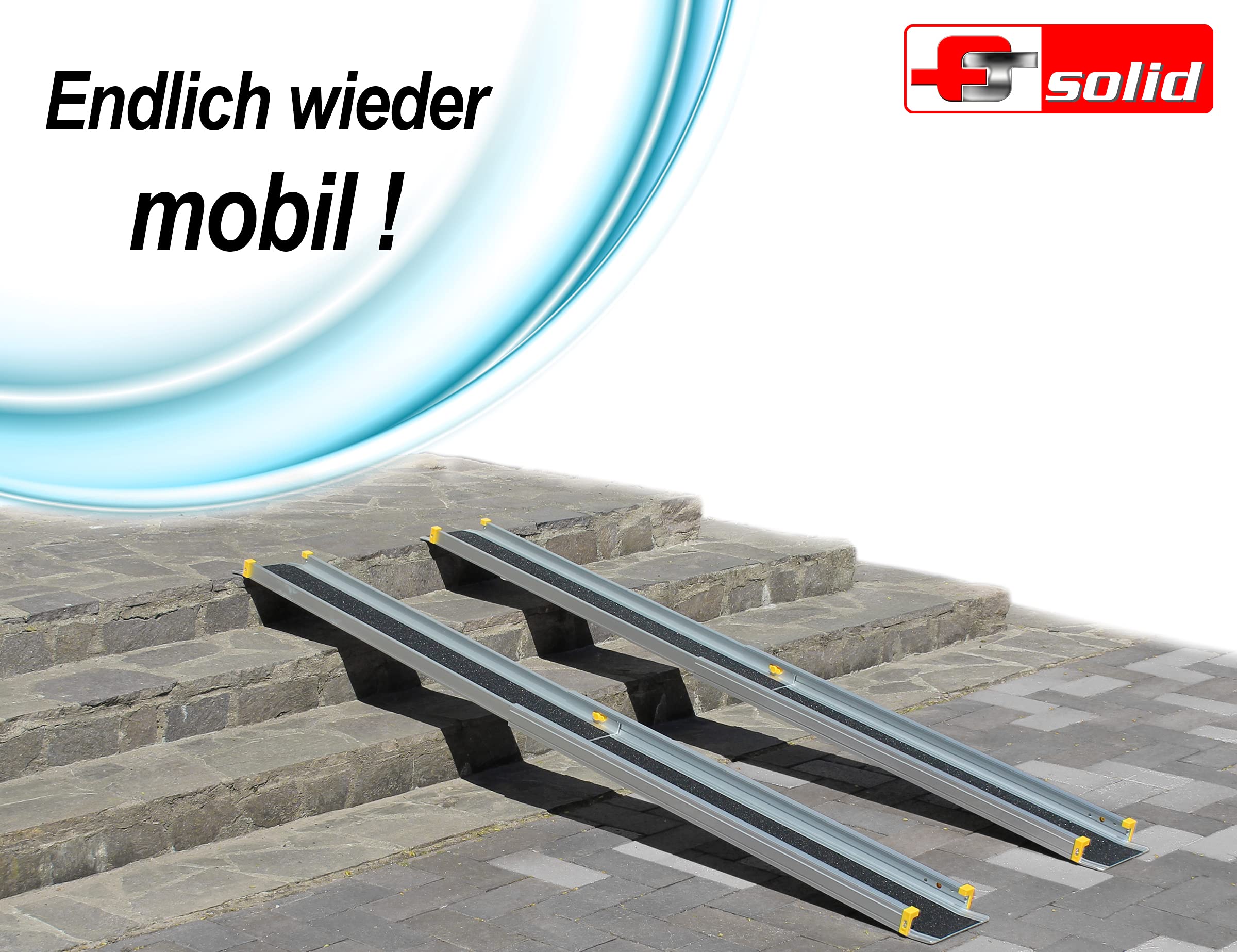 FTsolid Teleskoprampen Rollstuhlrampe Auffahrschiene