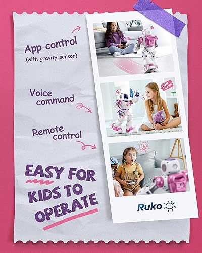 Miniatura 6 de Ruko 1088 - Robot inteligente de juguete para niños, gran robot interactivo programable STEM con control de voz, control de aplicación, regalos para
