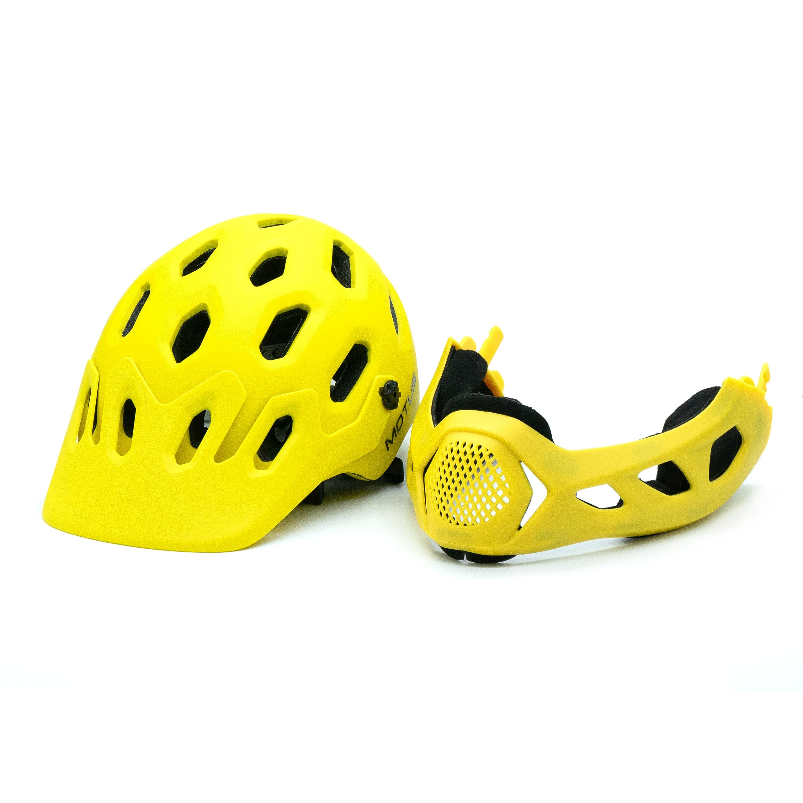 MOTUS Casque de vélo intégral Downhill BMX avec mentonnière Amovible