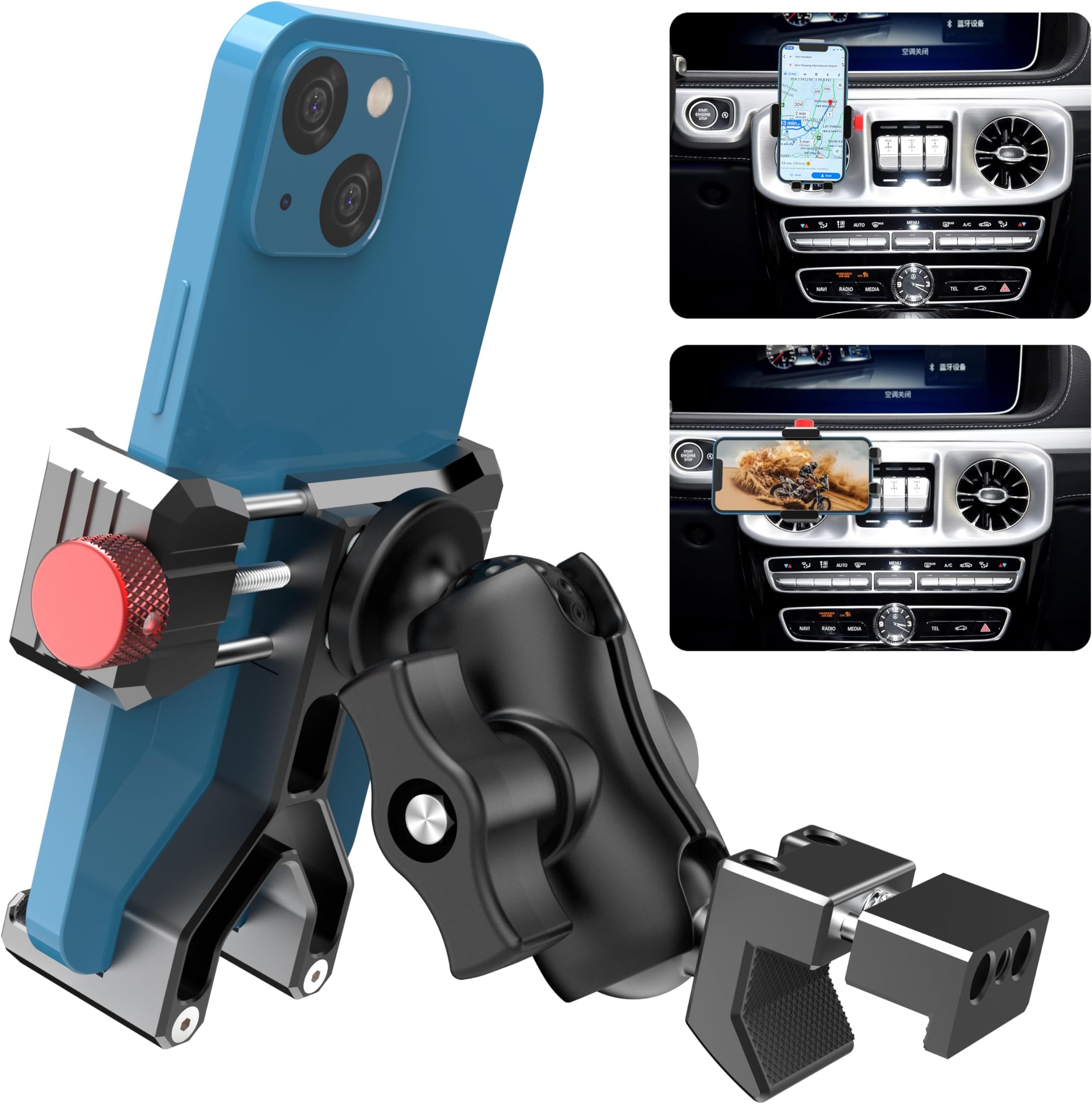 Aluminum Dash Clip Phone Mount for Mercedes Benz G GClass (20192024) AMG G63 G500