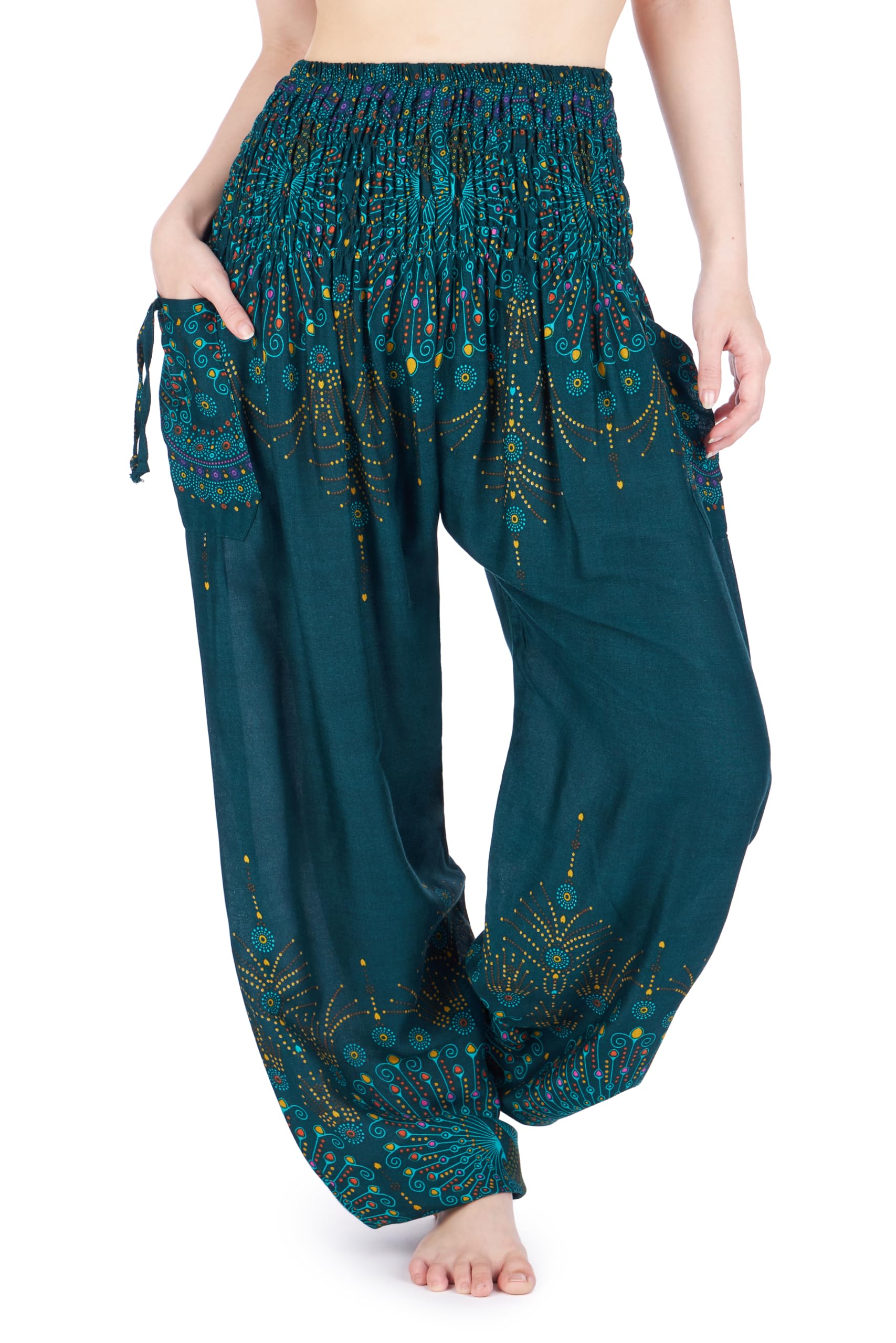 Lannaclothesdesign Harem Pants Women Plus Size Boho Clothes Hippie Costume