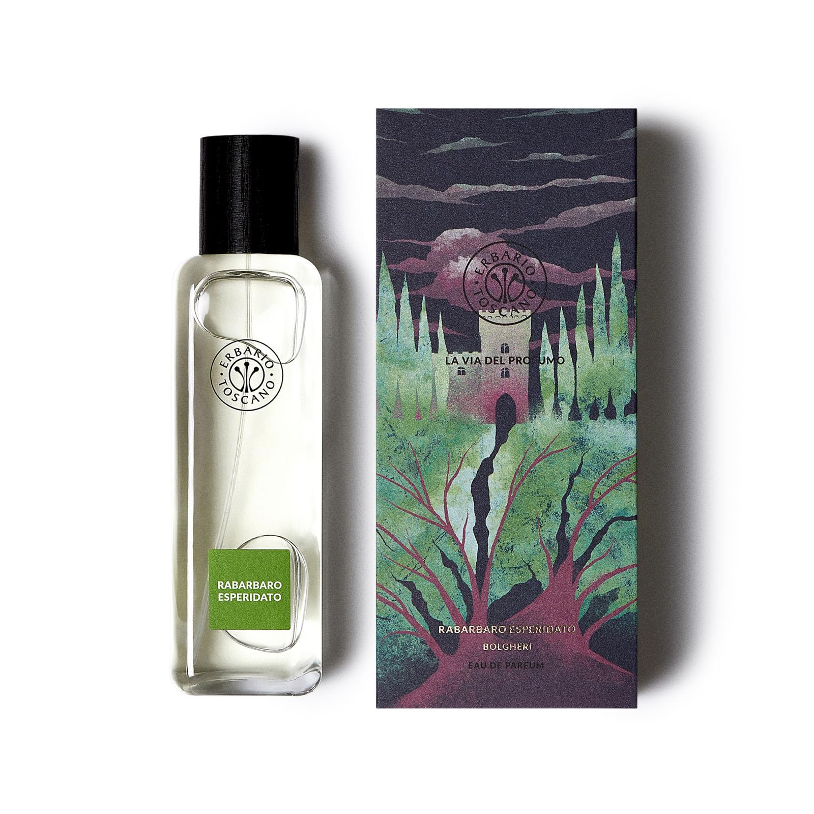 ERBARIO TOSCANO - Rabarbaro Esperidato Eau de Parfum 100ml | Fragranza Agrumata Fruttata con Note di Rabarbaro Mandarino Cassis