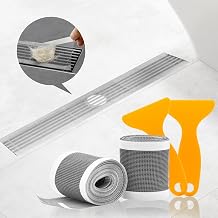 Drain Hair Catcher Disposable Shower Drain Hair Catcher Mesh Hair Catcher Stickers, Designed for bathtubs and Long bar-Shaped Floor drains