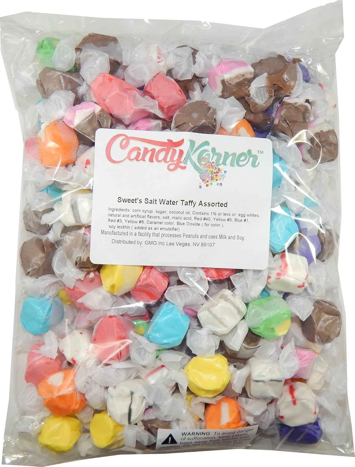 Sweet's Salt Water Taffy Assorted Flavors 2 Pound (32 OZ