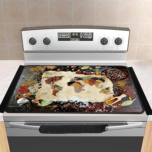 Cubierta para estufa eléctrica, cubierta superior de vidrio para estufa eléctrica, cubierta superior plana de goma natural, revestimiento