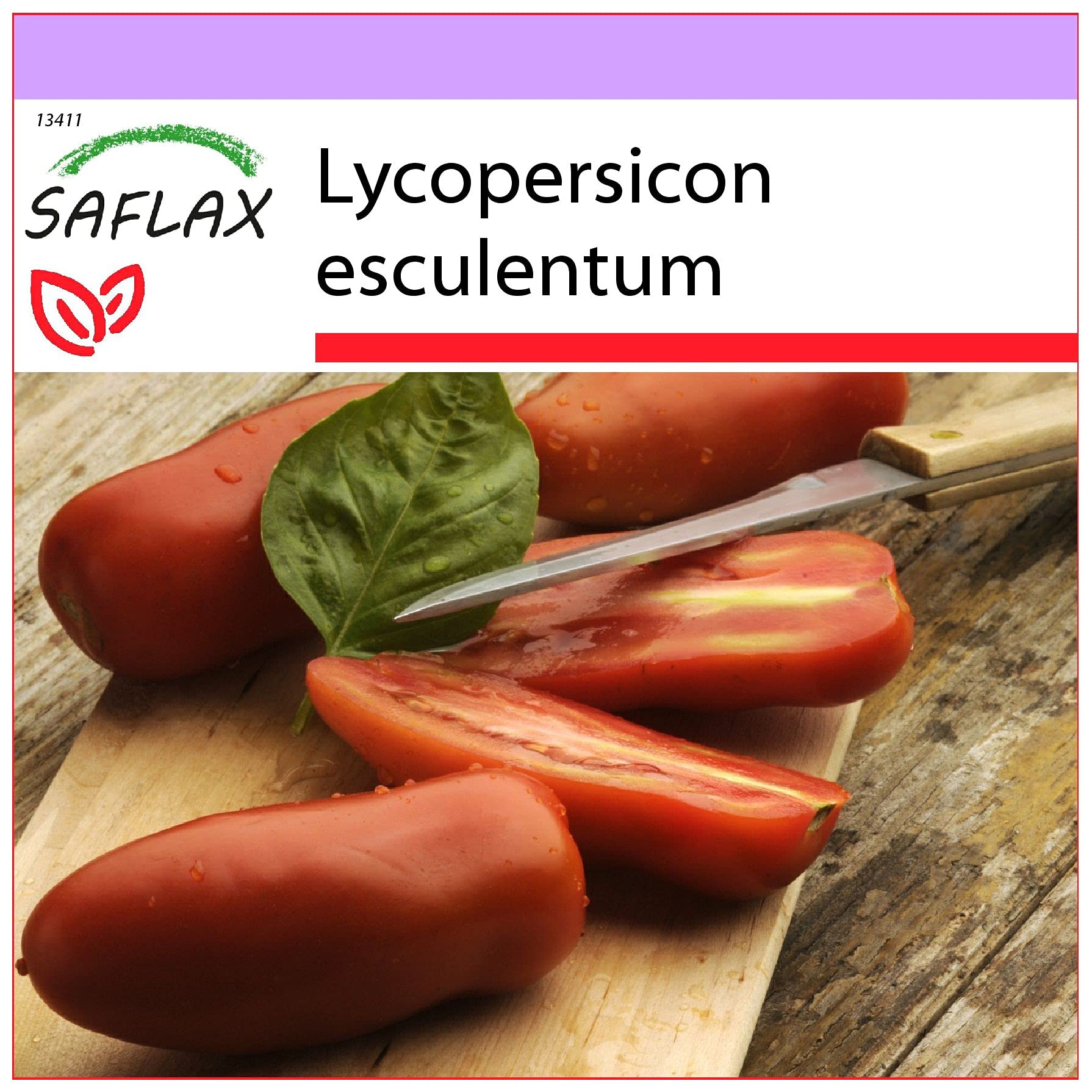 SAFLAX - Tomato - San Marzano - 10 Seeds - Lycopersicon esculentum