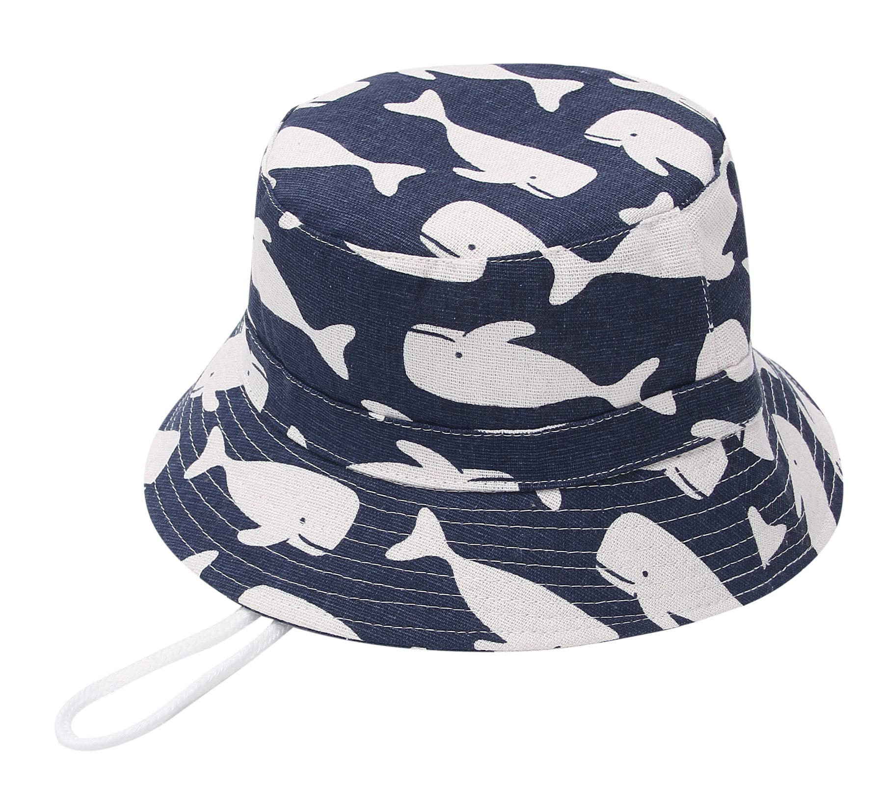 GEMVIE Gorra Bebe Niño Sol ala Ancha Verano Algódon Playa/Aire Libre Unisexo Estampado Animal Pescador Sombrero Niñas