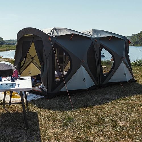 Miniatura 6 de Bushnell Tent  Instant Pop Up 3P  4P 6P  8P Hub Style Tents  Best Pop Up Tent for Camping, Hiking, Family Camping, Hunting, Fishing, and Basecamp