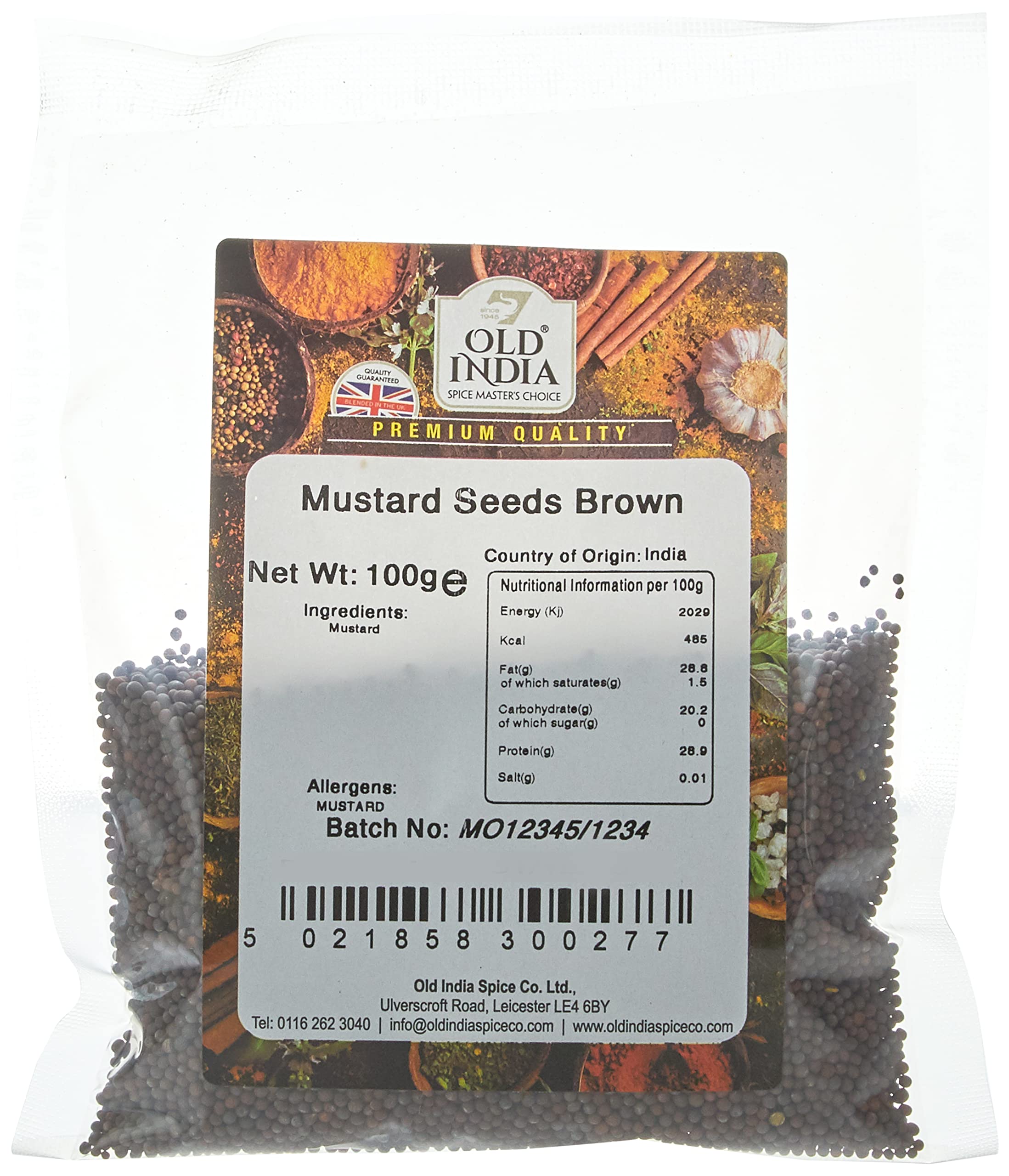 Old India Mustard Seeds Brown 100g