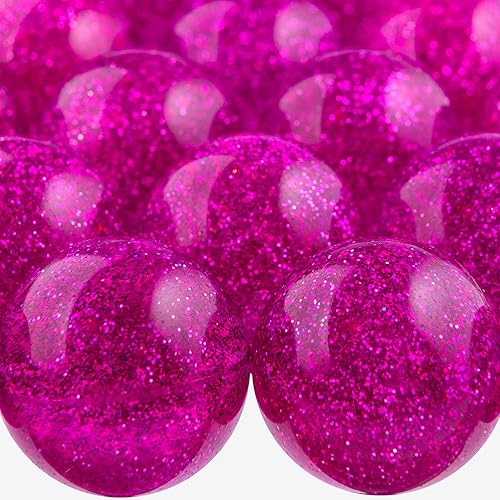 Entervending Bolas hinchables  Recuerdos de fiesta y regalos  Pelotas de goma para niños  Bolas hinchables de purpurina púrpura  25 bolas grandes