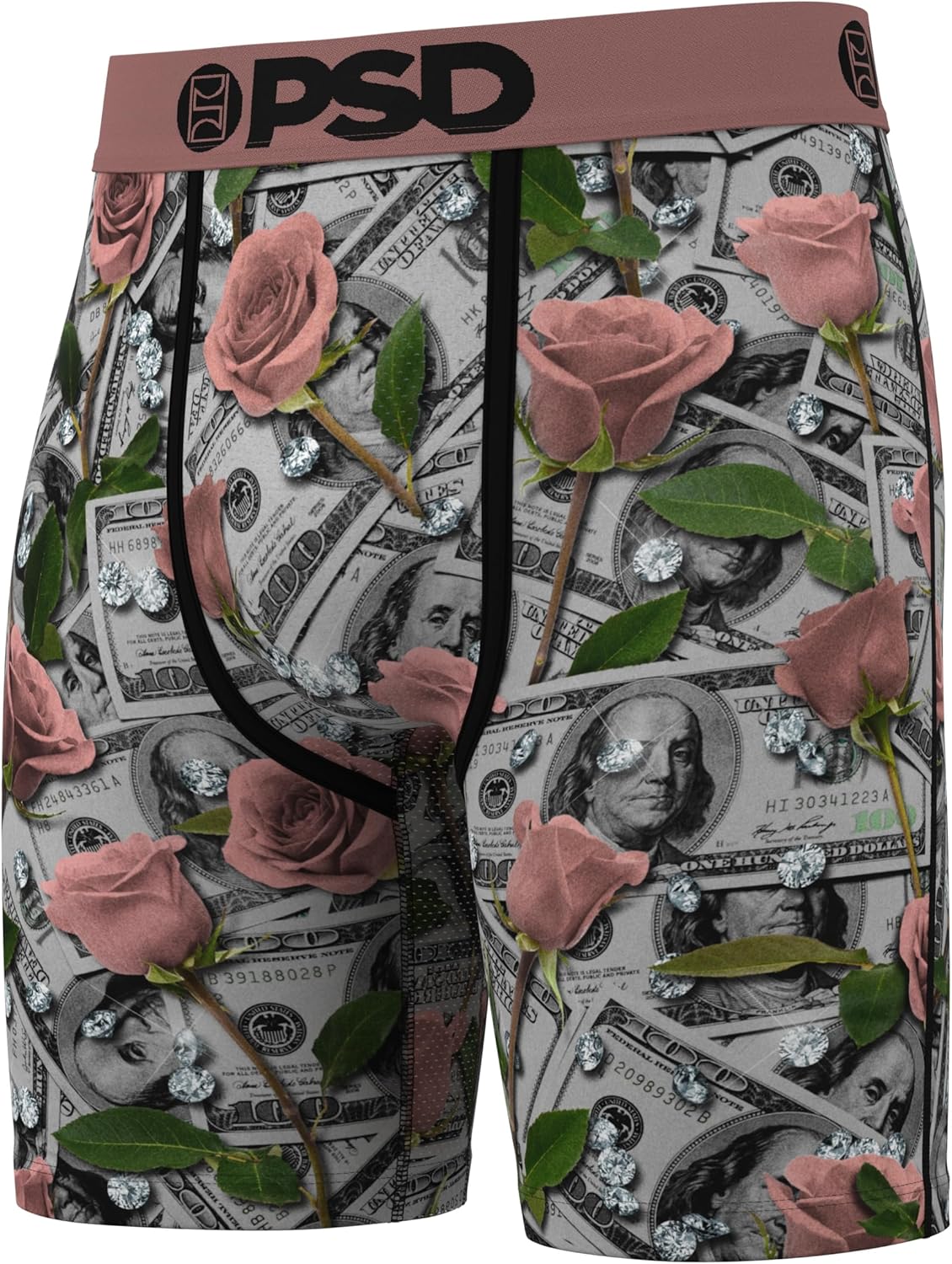 PSD Underwear Mens Boxer Briefs - Money, Standard Length Pack & Singles, Soft & Breathable Boxer Briefs for Men - Image 2