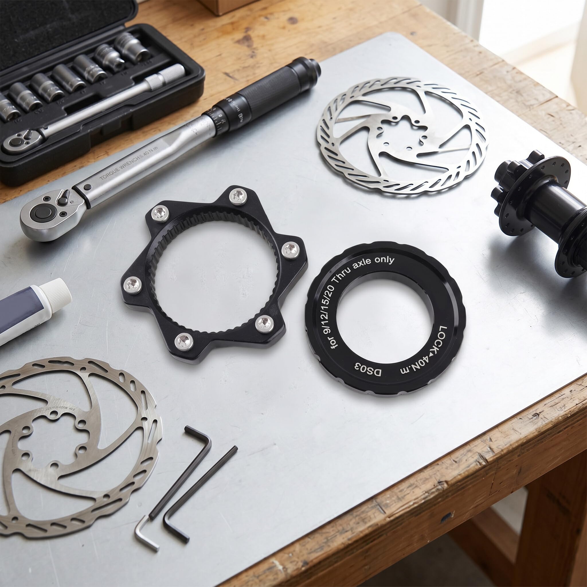 Tarcza hamulcowa Centerlock, adapter Center Lock rowerowy do 6 otworów adapter montażowy do hamulca tarczowego, piasta wzmacniająca, część rowerowa