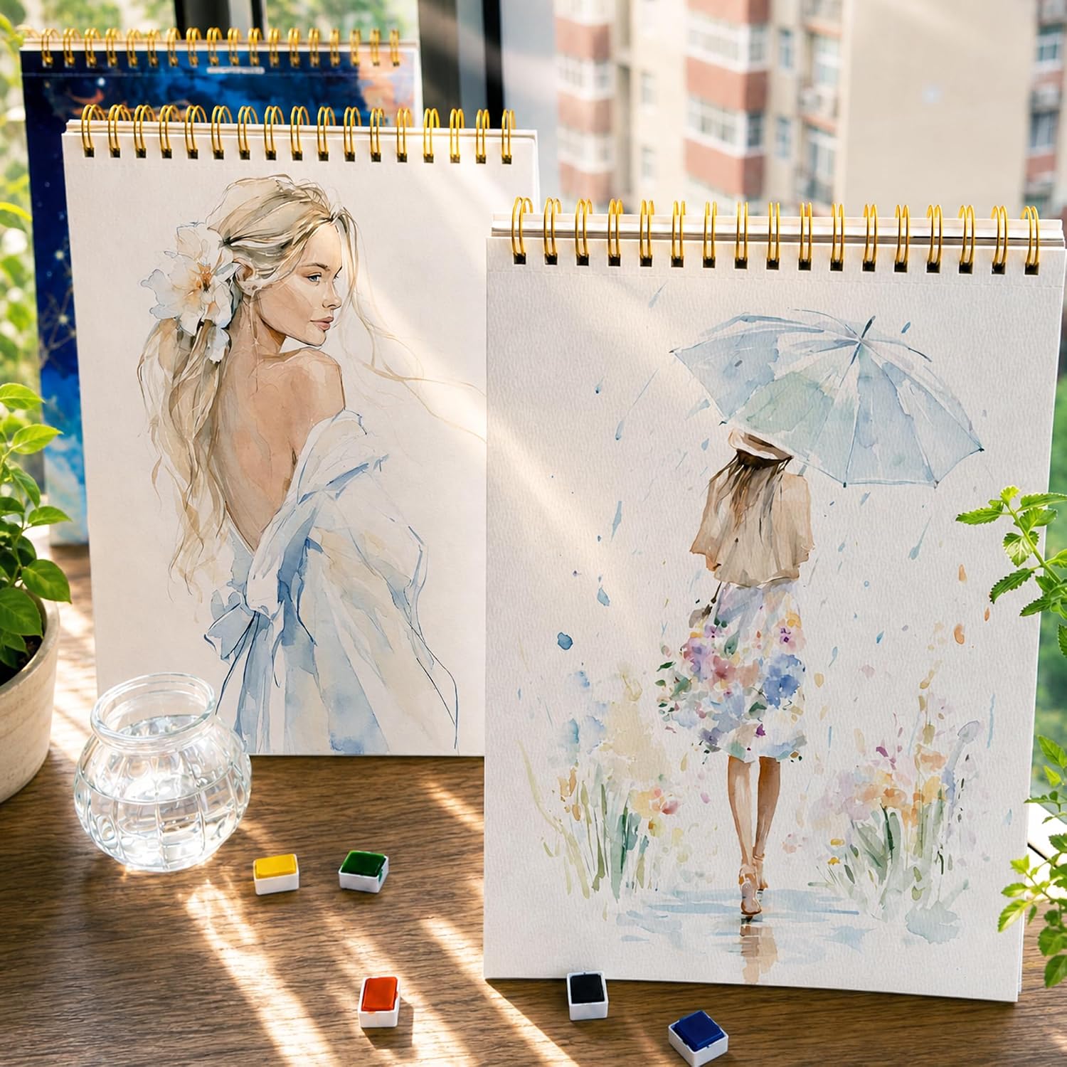 9 x 12 in Watercolor Sketchbook 140lb/300gsm Paper Pad