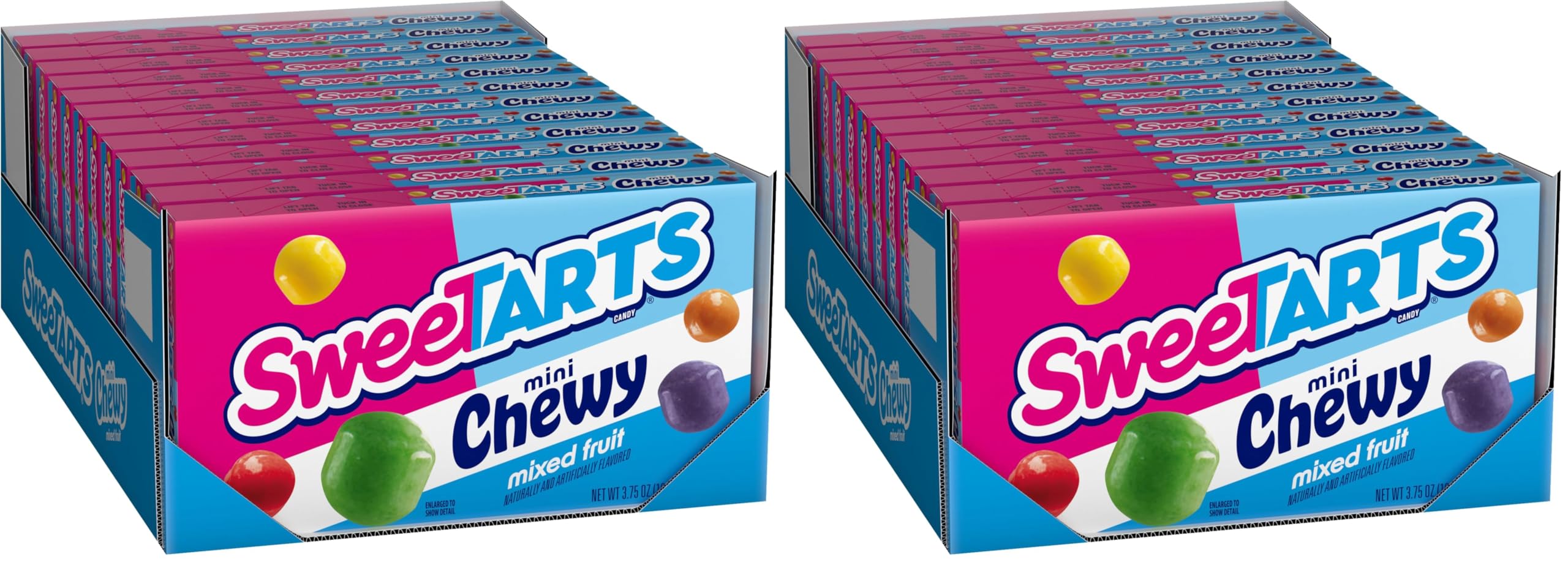 SweeTARTS Mini Chewy Candy, 3.75 Ounce Theater Candy Boxes (Pack of 24)