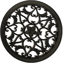 Nuvo Iron Decorative Insert for Fencing, Gates, Home, Garden - Round, 15  Diameter, Black