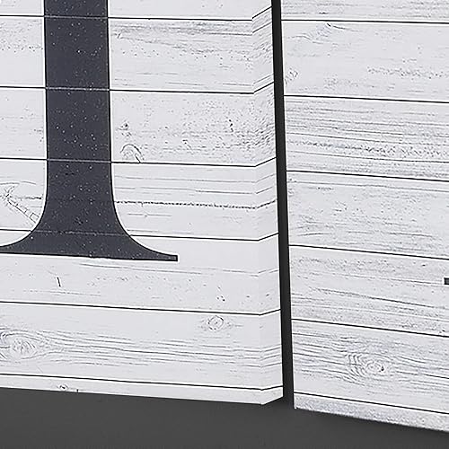 Miniatura 5 de FirsTime & Co.® Home Sweet Home Farmhouse - Juego de lona de 4 piezas, fabricado en Estados Unidos, blanco envejecido, 30 x 1.5 x 30 pulgadas,