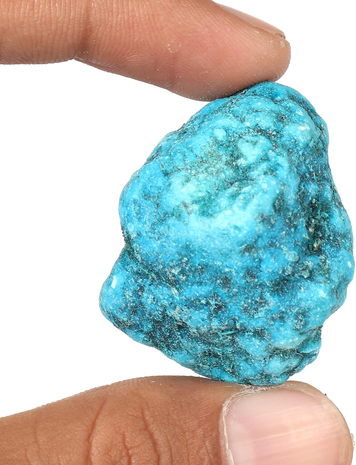 Arizona Mine Blue Turquoise 62.50 Ct Natural Untreated Egl Certified Blue Turquoise Crystal Gemstone image 3