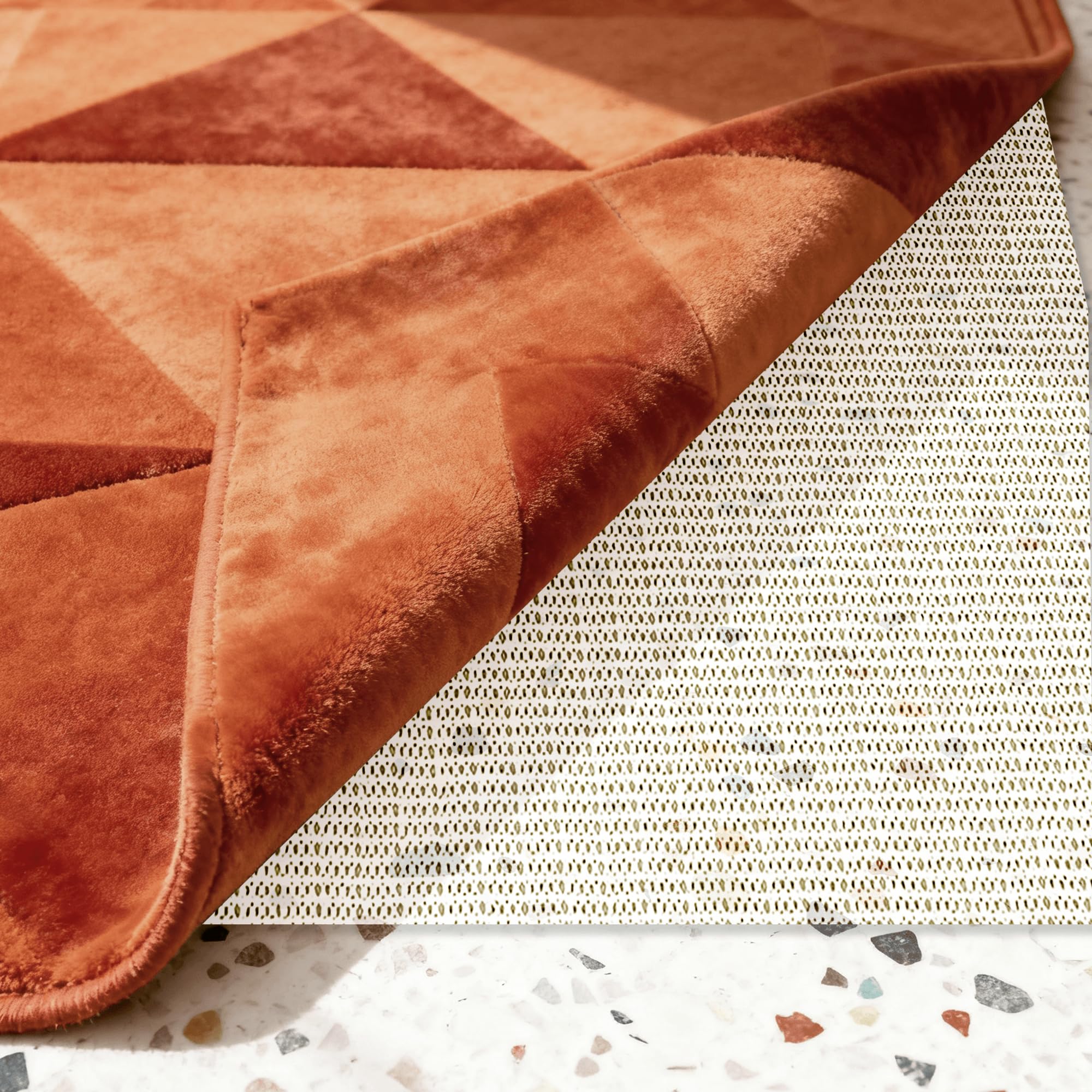 Universal Teppichunterlage rutschfest 180 x 350 cm Schneidbar Anti-Rutsch-Unterlage für Teppiche Teppiche & Laminatböden Weiß & Vielseitiger Bodenschutz