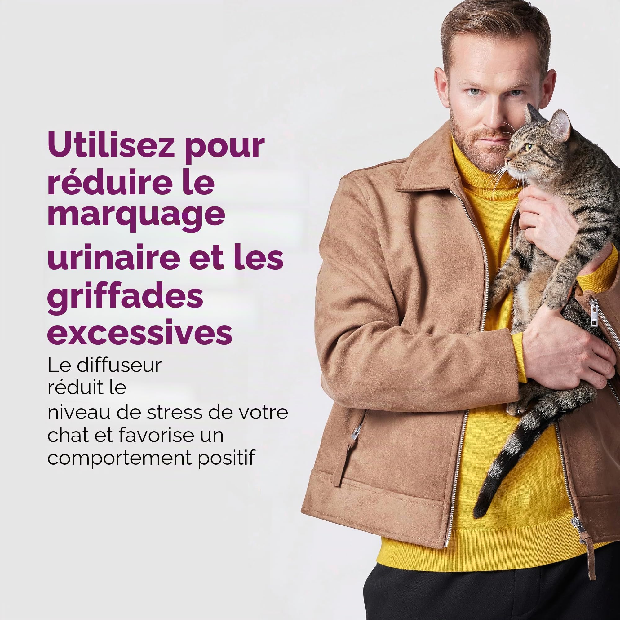 Comfort Zone Lot de 2 recharges pour diffuseur de phéromones apaisantes pour Chat (60 Jours) pour Une Maison Calme | Recommandé par Les vétérinaires | Déstressez Votre Chat et réduisez Les