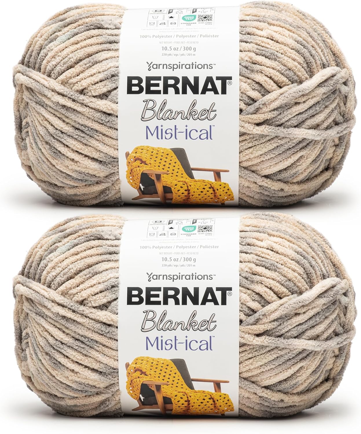 Bernat Blanket Mist-ical Fresh Green 2 Pack of 300g Yarn