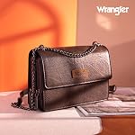 Sac à main Wrangler Flap Crossbody pour femmes, sac à bandoulière vintage avec chaîne