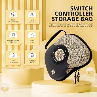 Wireless Switch Controllers with Carrying Storage Case,Compatible with Switch/OLED/Lite/PC-Dual Motor Vibration, Gyro Sensor,Switch Pro Controller with Wake-up,Screenshot,NFC,Turbo Function -Black&White