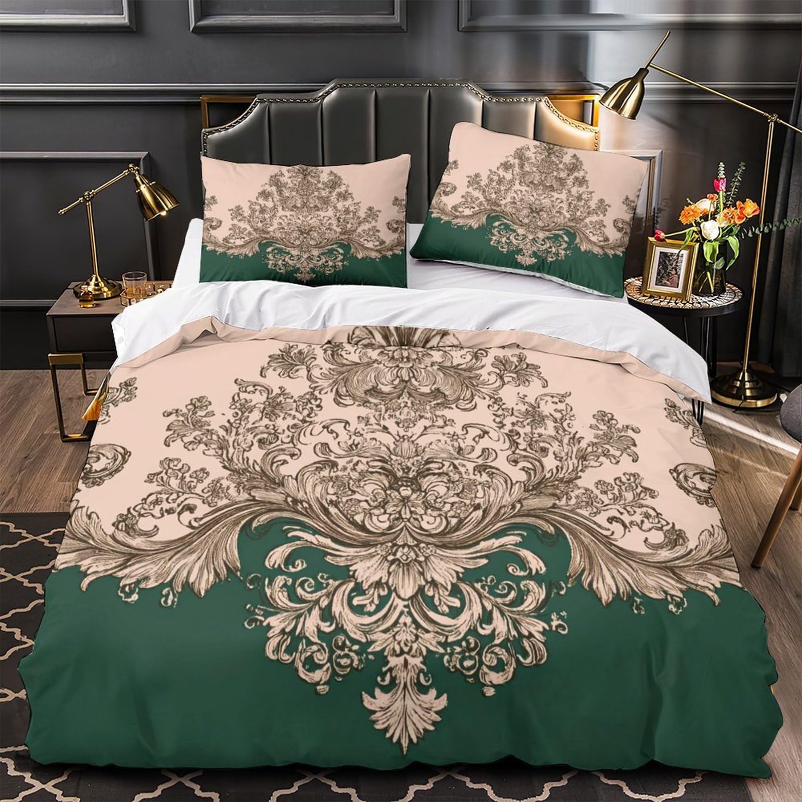 Housse de couette 3D confortable pour stopper le glissement de lit