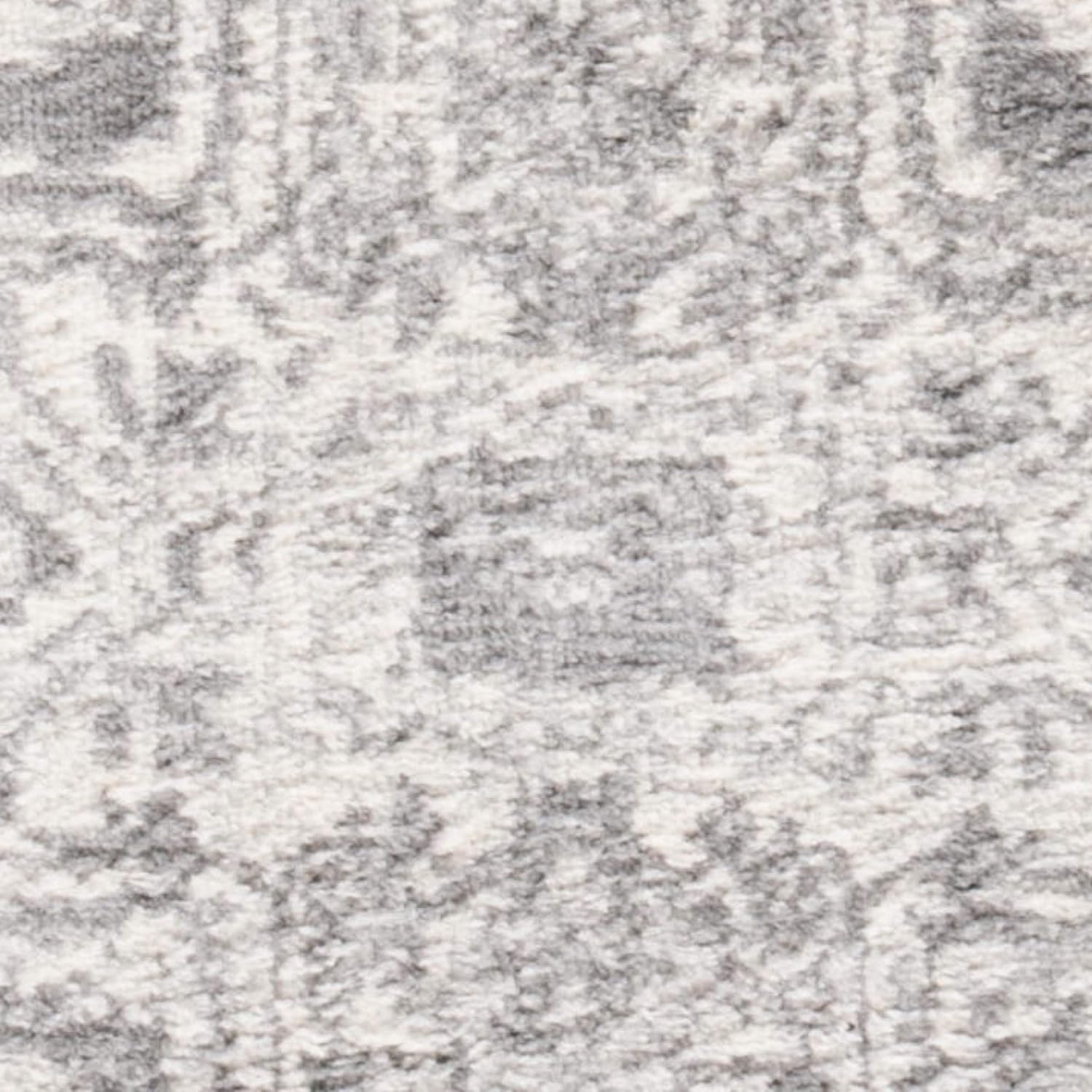 SAFAVIEH Brentwood Collection 2' x 4' Cream/Grey BNT852B Medallion Distressed Non-Shedding Living Room Bedroom Accent Rug