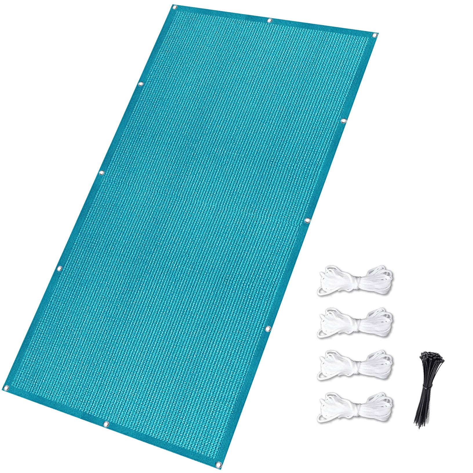 Écran de balcon protection UV et vent de haute densité bleu ciel