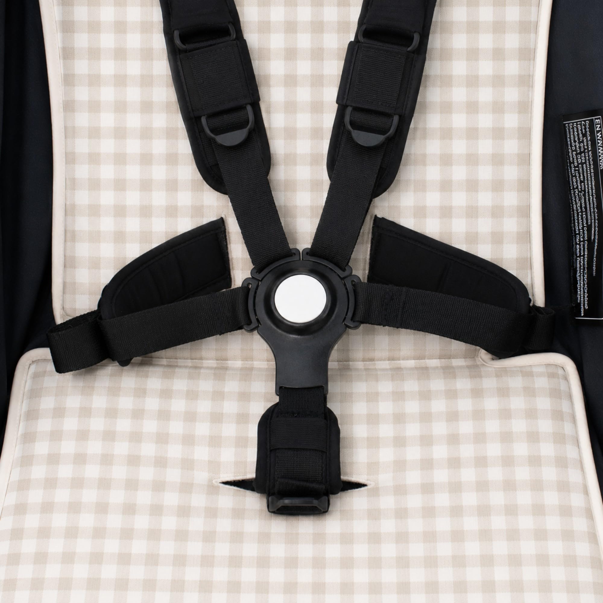 JYOKO KIDS Colchoneta de Algodón 100% para cochecito y Silla de paseo Compatible con Bugaboo Butterfly (Gold Vichy)