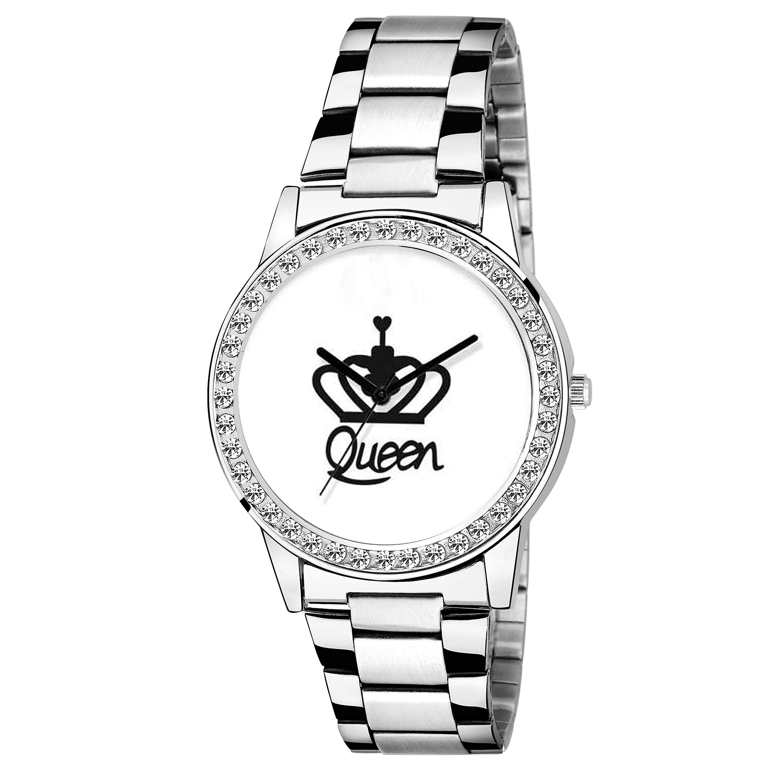 Mikado White Queen Style Watch for Girls and Women (B07TYYV9GR) Amazon Price History, Amazon Price Tracker