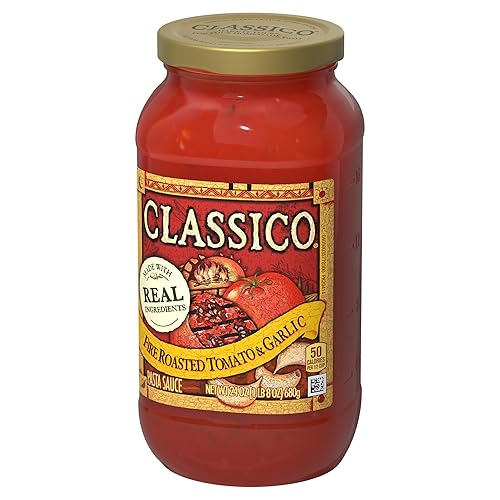 Miniatura 9 de Classico Salsa de pasta de espaguetis de tomate asado al fuego y ajo (tarro de 24 onzas)
